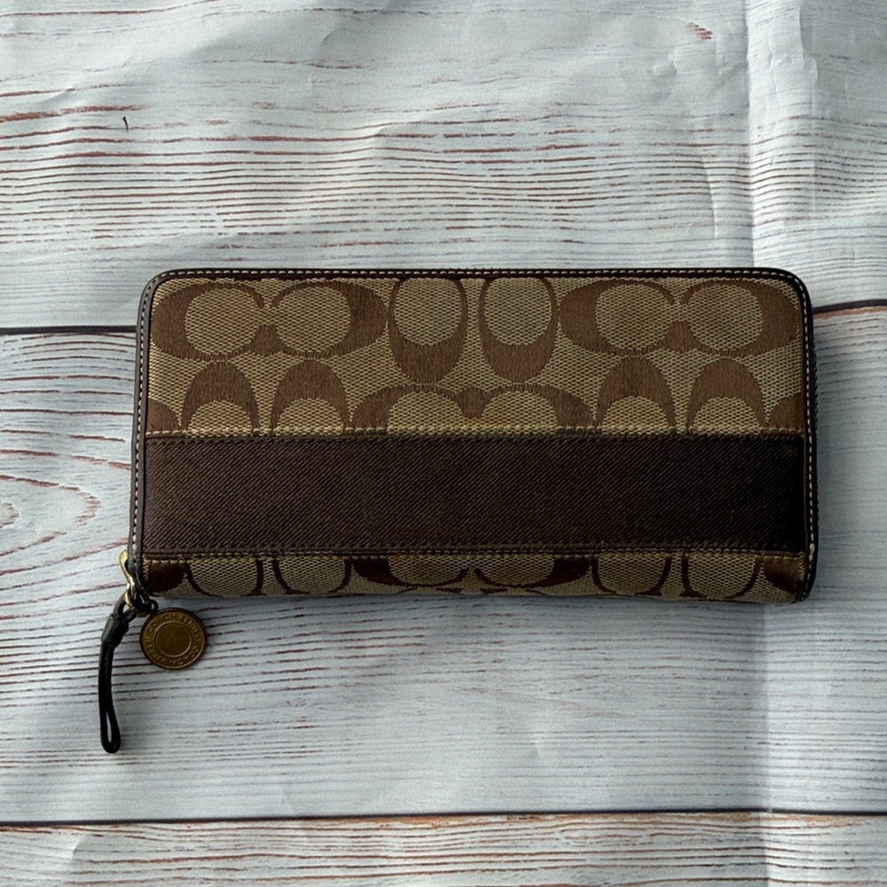 Coach Brown Signature Wallet